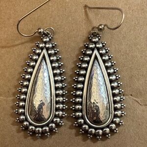 Elegant Silver Teardrop Earrings